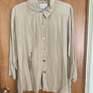 David Dart Beige Button-Up Shirt